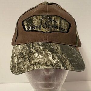 Ducks Unlimited Camouflage‎ Brown Hat Cap OSFM Adjustable hunting workwear camo